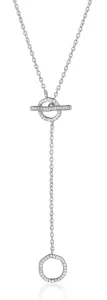 JVD Affascinante collana in argento con zirconi SVLN0458X75BI45