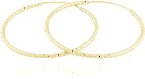 JVD Orecchini a cerchio in argento placcato in oro SVLE0216XD5GO 4,5 cm