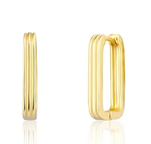 JVD Orecchini eleganti ovali placcati in oro SVLE1894X75GO00