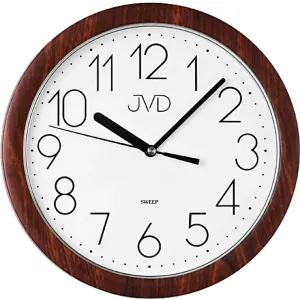 JVD Orologio da parete con funzionamento silenzioso H612 Dark Brown