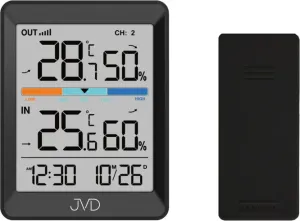 JVD Orologio digitale con termometro e igrometro T3340.1