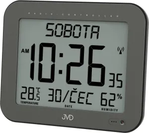 JVD Orologio digitale radiocomandato con allarme DH9363.1