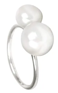 JwL Luxury Pearls Anello in argento con doppia perla JL0058