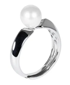 JwL Luxury Pearls Anello in argento con vera perla bianca JL0542