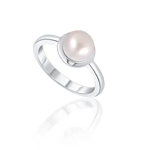 JwL Luxury Pearls Anello in argento con vera perla bianca JL0677 52 mm