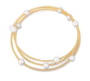 JwL Luxury Pearls Bracciale placcato in oro rosa dorato con vere perle JL0756