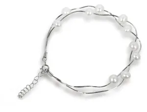 JwL Luxury Pearls Braccialetto delicato con vere perle bianche JL0174
