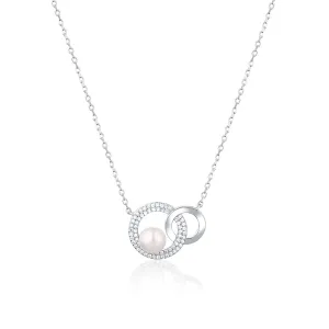 JwL Luxury Pearls Collana con vera perla d’acqua dolce e zirconi 22033.1 (catena, pendente)