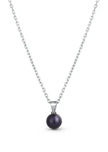 JwL Luxury Pearls Collana da donna in argento con vera perla nera JL0836 (catena, pendente)