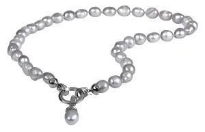 JwL Luxury Pearls Collana di vere perle grigie JL0557