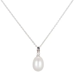 JwL Luxury Pearls Collana in argento con vera perla JL0436(catena, ciondolo) 45 cm