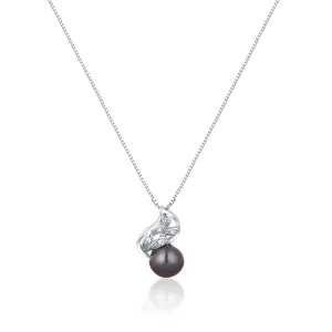 JwL Luxury Pearls Elegante collana con vera perla e zirconi JL0750 (catena, pendente)