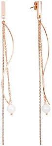 JwL Luxury Pearls Lussuosi orecchini lunghi con vere perle JL0486CH