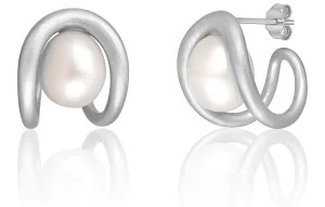 JwL Luxury Pearls Moderni orecchini in argento con vera perla JL0651