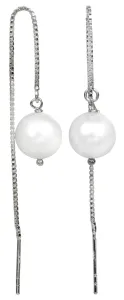 JwL Luxury Pearls Orecchini a catenina in argento con perla bianca JL0204