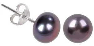 JwL Luxury Pearls Orecchini di vere perle blu metallico JL0028
