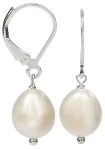 JwL Luxury Pearls Orecchini in argento con vera perla bianca JL0148