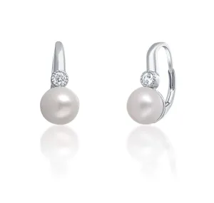 JwL Luxury Pearls Orecchini in argento con vera perla bianca JL0673