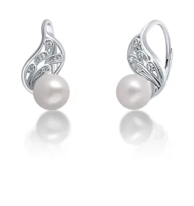 JwL Luxury Pearls Orecchini in argento con vera perla bianca JL0706