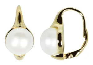JwL Luxury Pearls Orecchini placcati in oro con vere perle JL0532