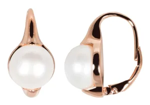JwL Luxury Pearls Orecchini placcati in oro rosa con vere perle JL0533