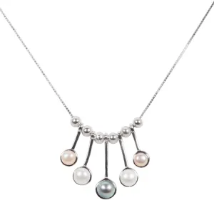 JwL Luxury Pearls Particolare collana in argento con vere perle JL0459 (catena, pendenti)