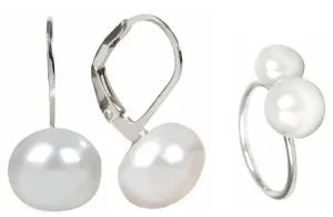 JwL Luxury Pearls Set conveniente di gioielli di perle JL0022 e JL0058 (orecchini, anello)