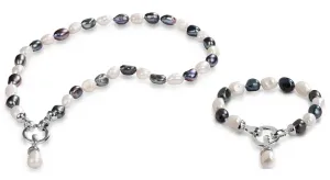 JwL Luxury Pearls Set conveniente di gioielli di perle JL0316 e JL0317 (bracciale, collana)