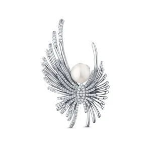 JwL Luxury Pearls Spilla con perla e cristalli JL0823