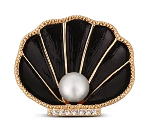 JwL Luxury Pearls Spilla conchiglia dorata con perla 2in1 JL0764