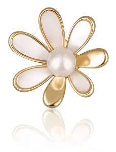 JwL Luxury Pearls Spilla dorata con perla e madreperla 2in1 JL0661