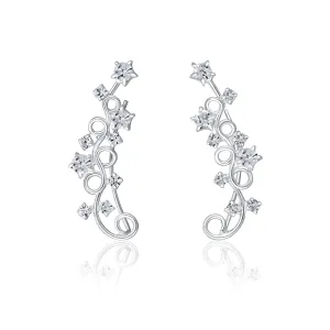 JwL Luxury Pearls Splendidi orecchini allungati con cristalli JL0611