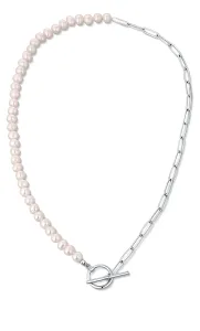 JwL Luxury Pearls TrendyCollana in acciaio con perle vere di fiume JL0788
