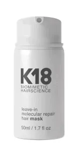K18 Maschera rigenerante per capelli senza risciacquo Biomimetic Hairscience (Leave-In Molecular Repair Hair Mask) 15 ml
