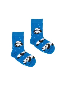 Kabak Socks Kids Panda Blue #163626