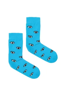 Kabak Unisex's Socks Patterned Blue Eyes #725599