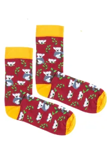 Kabak Unisex's Socks Patterned Koala #725611