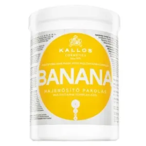 Kallos Banana Fortifying Hair Mask maschera rinforzante per capelli deboli 1000 ml