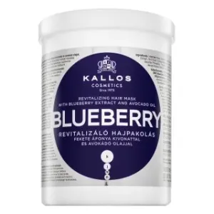 Kallos Blueberry Revitalizing Hair Mask maschera nutriente per capelli secchi e danneggiati 1000 ml