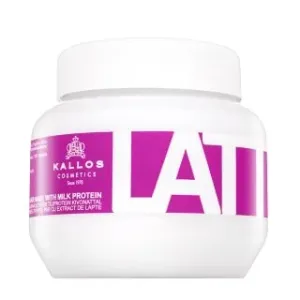 Kallos Latte Hair Mask maschera rinforzante per capelli tinri, trattati chimicamente e decolorati 275 ml
