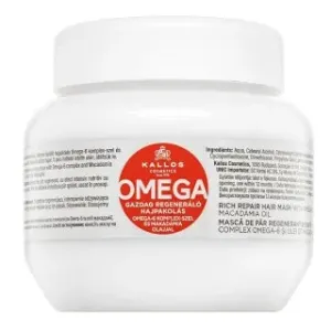 Kallos Omega Rich Repair Hair Mask maschera rinforzante per capelli fragili 275 ml