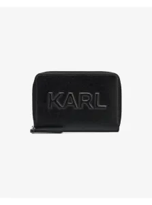 Black Women's Leather Wallet KARL LAGERFELD - Women's