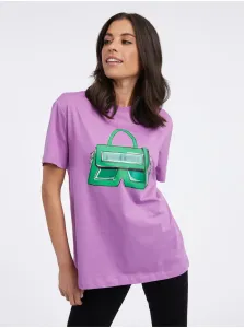Purple women's T-shirt KARL LAGERFELD - Women #2822542