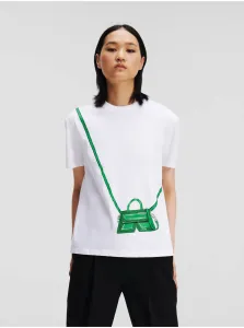 White Women's T-Shirt KARL LAGERFELD - Women #2743588