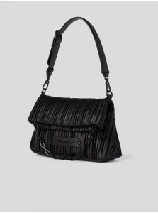 Black Women's Pleated Crossbody Handbag KARL LAGERFELD - Women