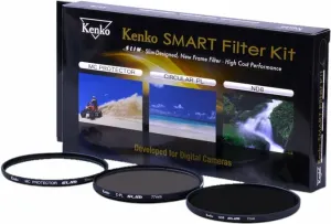 Kenko Smart Filter 3-Kit Protect/CPL/ND8 49mm Filtro lente