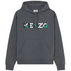 Kenzo Mens Logo Hoodie Grey - L GREY