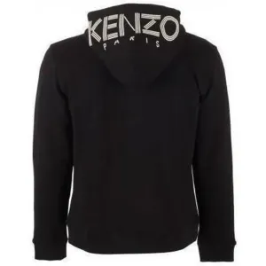 Kenzo Mens Paris Logo Hoodie Black - L BLACK