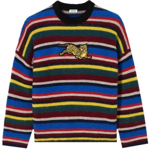 Kenzo Men's Jumping Tiger Colour Block Sweater Multicoloured - MULTI COLOURED L