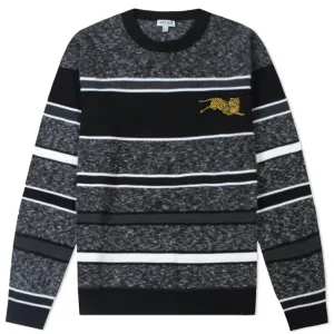 Kenzo Men's Jumping Tiger Knitted Jumper Grey - GREY S